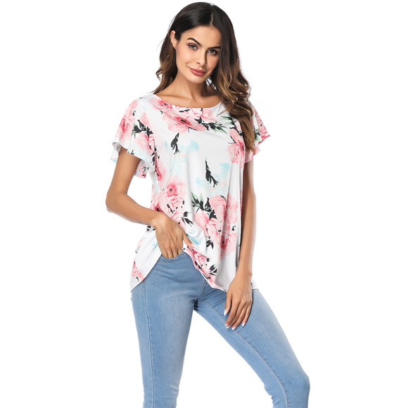 White Floral Blouse - Picture 3 of 7
